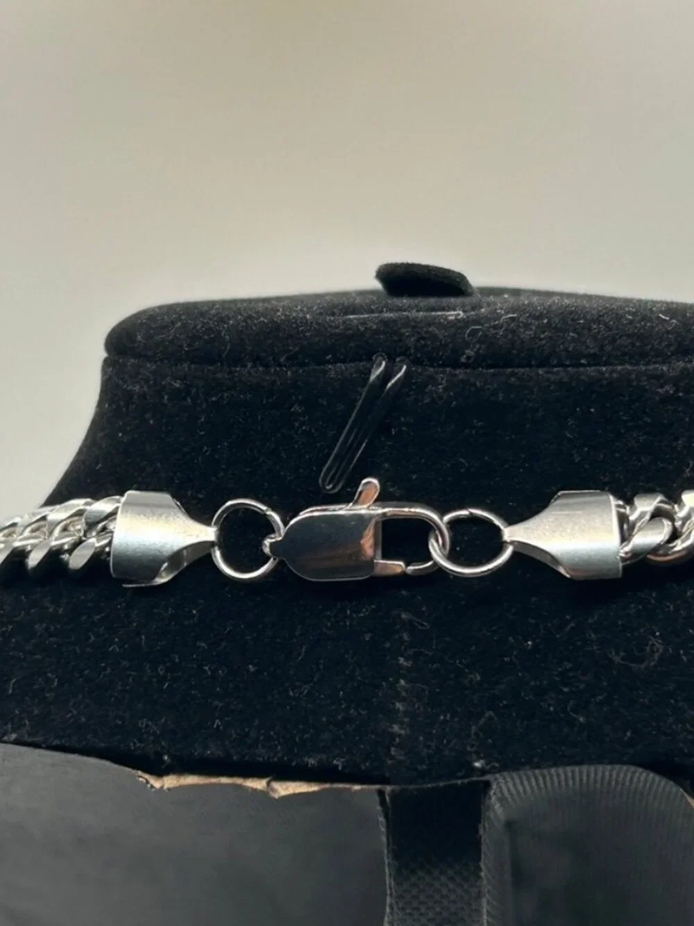 Real Silver Cuban Chain Stainless Steel Plated 8mm 26 Inch Solid Waterproof